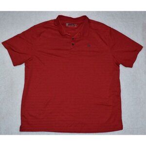 Ariat Tek Heat Series Polo Men's Shirt Size XXL Red Performance Golf -Flaws-